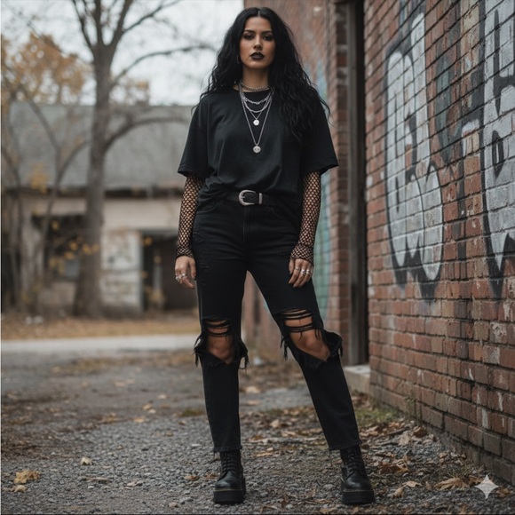 All Saints Muse Destroyed Ripped Slim Jeans in Black Wash Size 28 - Picture 1 of 6